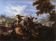 Parrocel, Joseph Cavalry Battle Norge oil painting reproduction